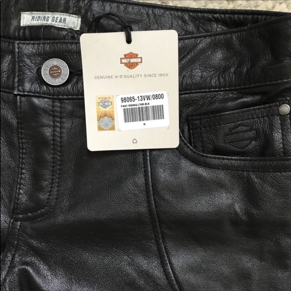 Harley-Davidson Leather pants sz 10 x 31.5 NWT